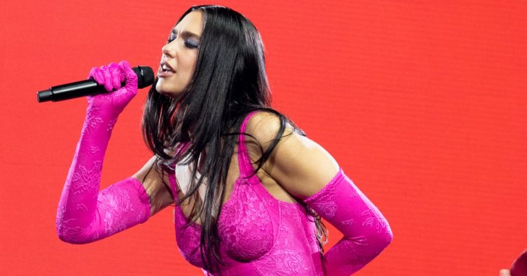 Dua Lipa Styled a Pink Bra With Those Viral 6-Inch