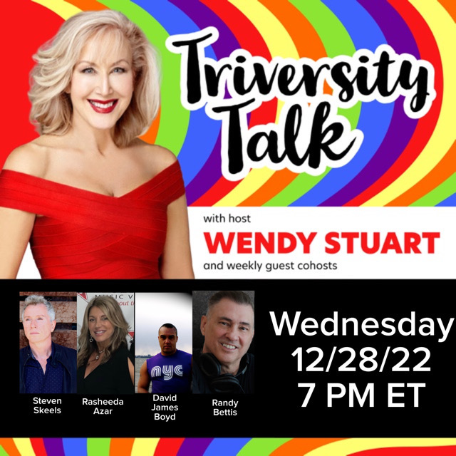 Wendy Stuart Presents TriVersity Talk! Wednesday, December 28<sup></noscript>th</sup>, 2022 7 PM ET With Guests Steven Skeels, Rasheeda Azar, David James Boyd and Randy Bettis